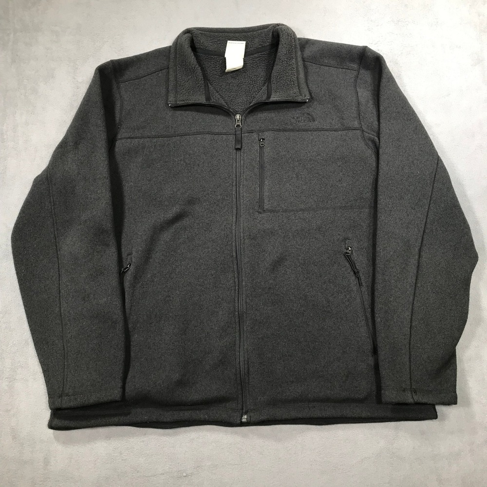 The North Face Gordon Lyons Full Zip Fleece Jacket Gray NF0A5J2B Mens XL